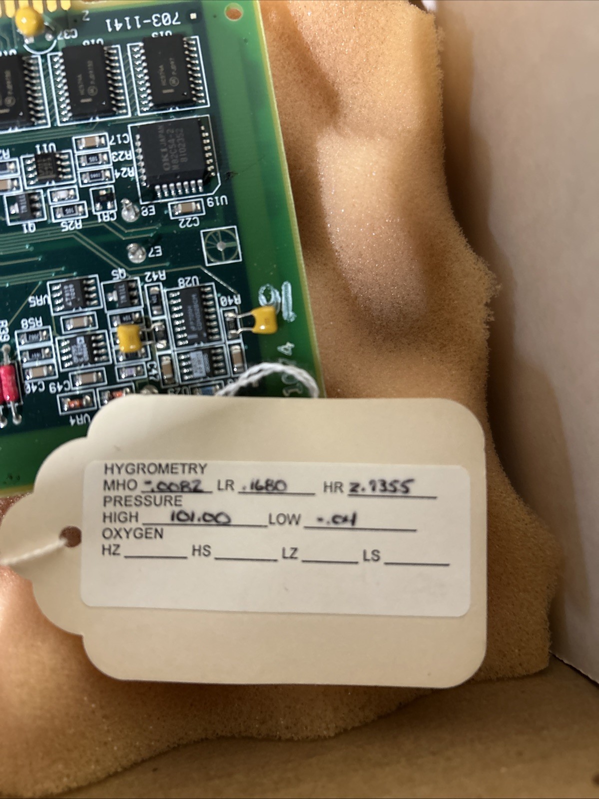 Panametrics 703-1141-01 Circuit Board