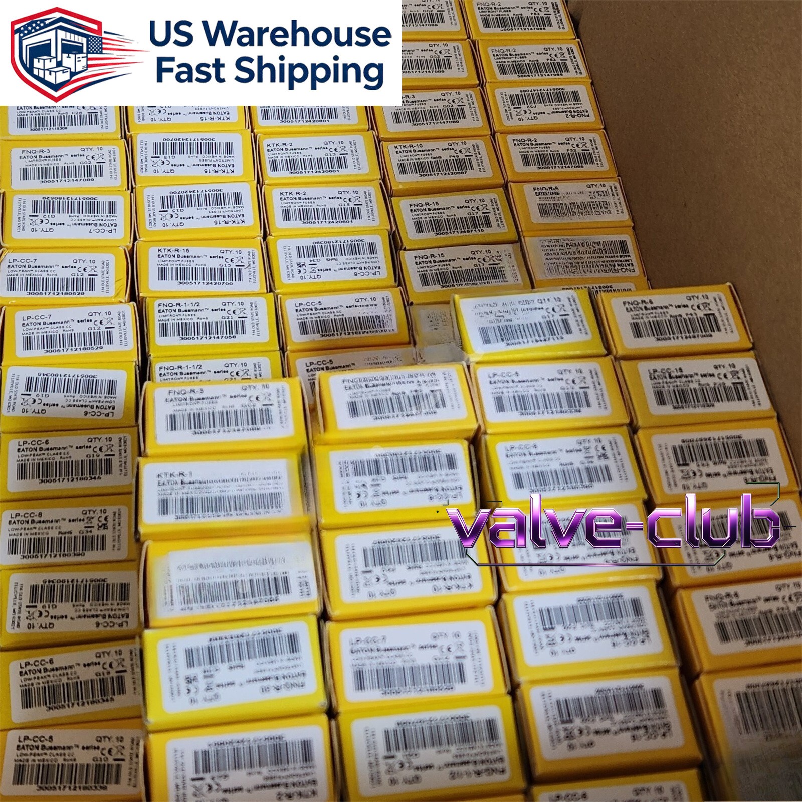 10PCS FNQR15 New Bussmann FNQ-R-15 15A 600Vac Time-delay Fuse Fast Shipment