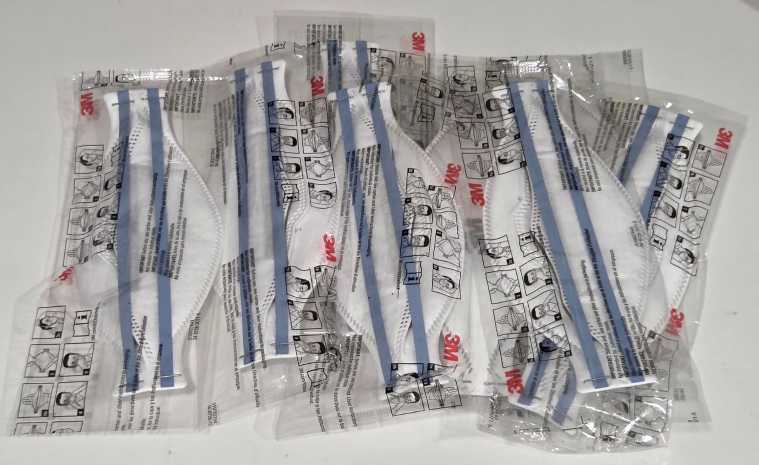 8 x 3M Aura 9205+ N95 NIOSH Approved Particulate Respirator Face Mask exp 3/2027