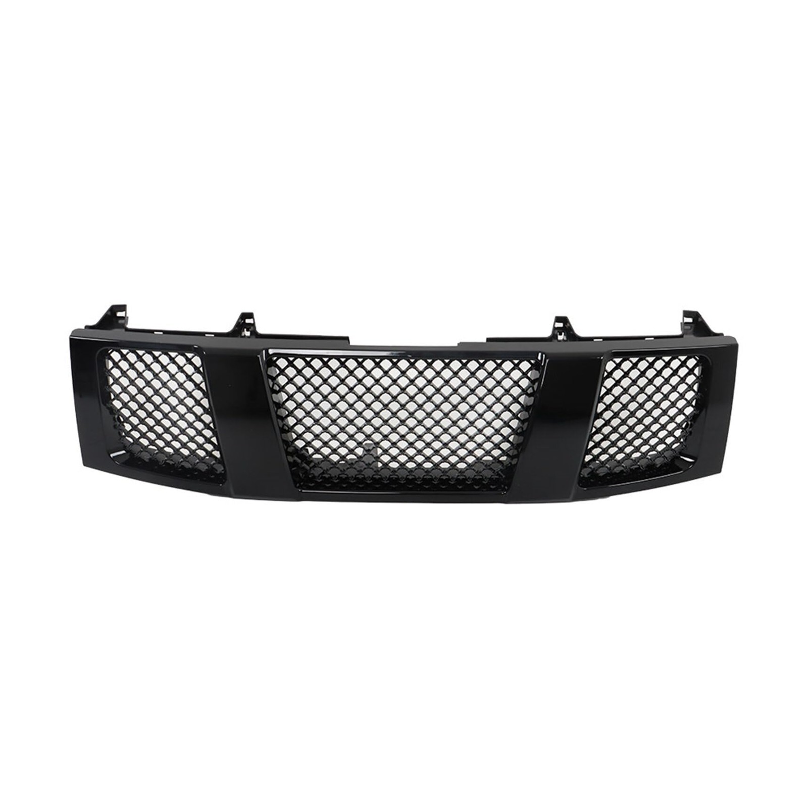 Front Upper Grille Glossy Black Mesh Replacement for 2004-2007 Titan Pickup