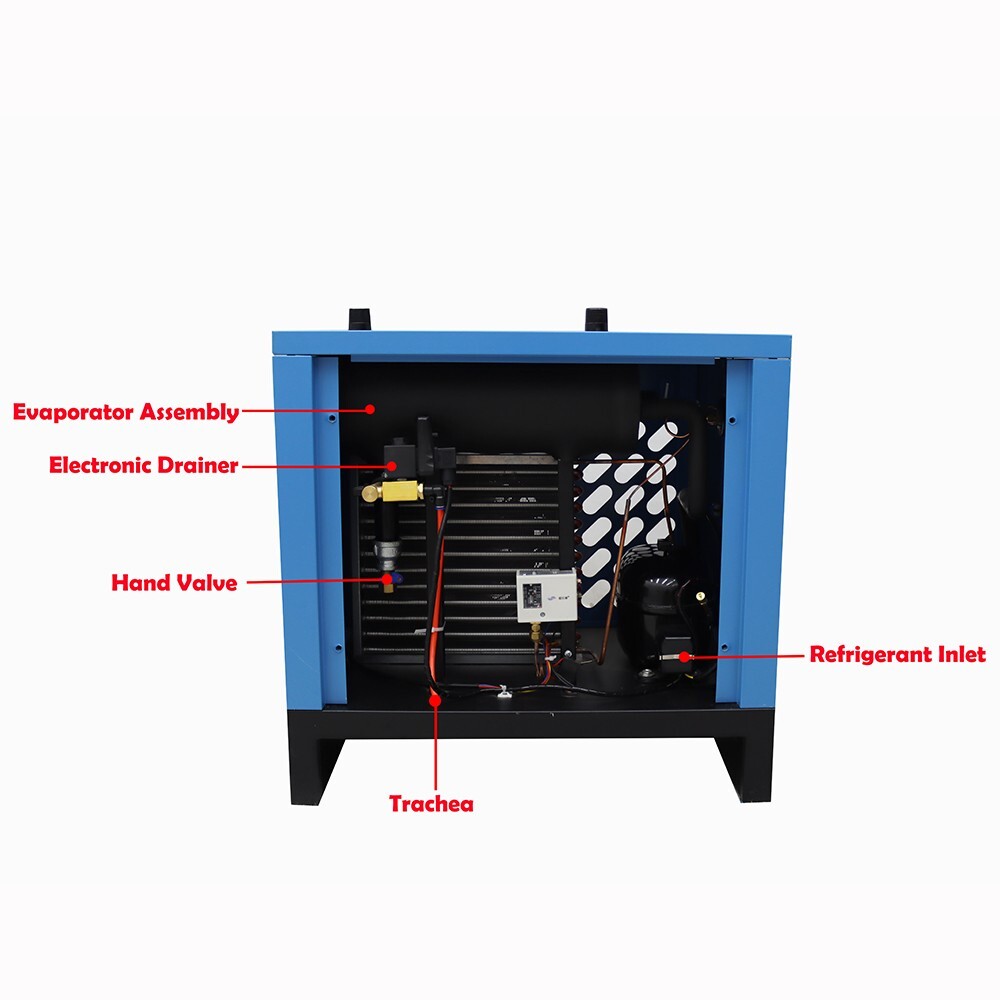 35 cfm Refrigerated Drying Equipment Compressed Air Dryer 1.0m³/min 220V 600W
