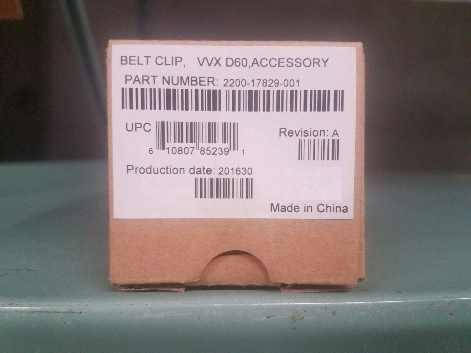 Polycom VVX D60 Belt Clip 2200-17829-001