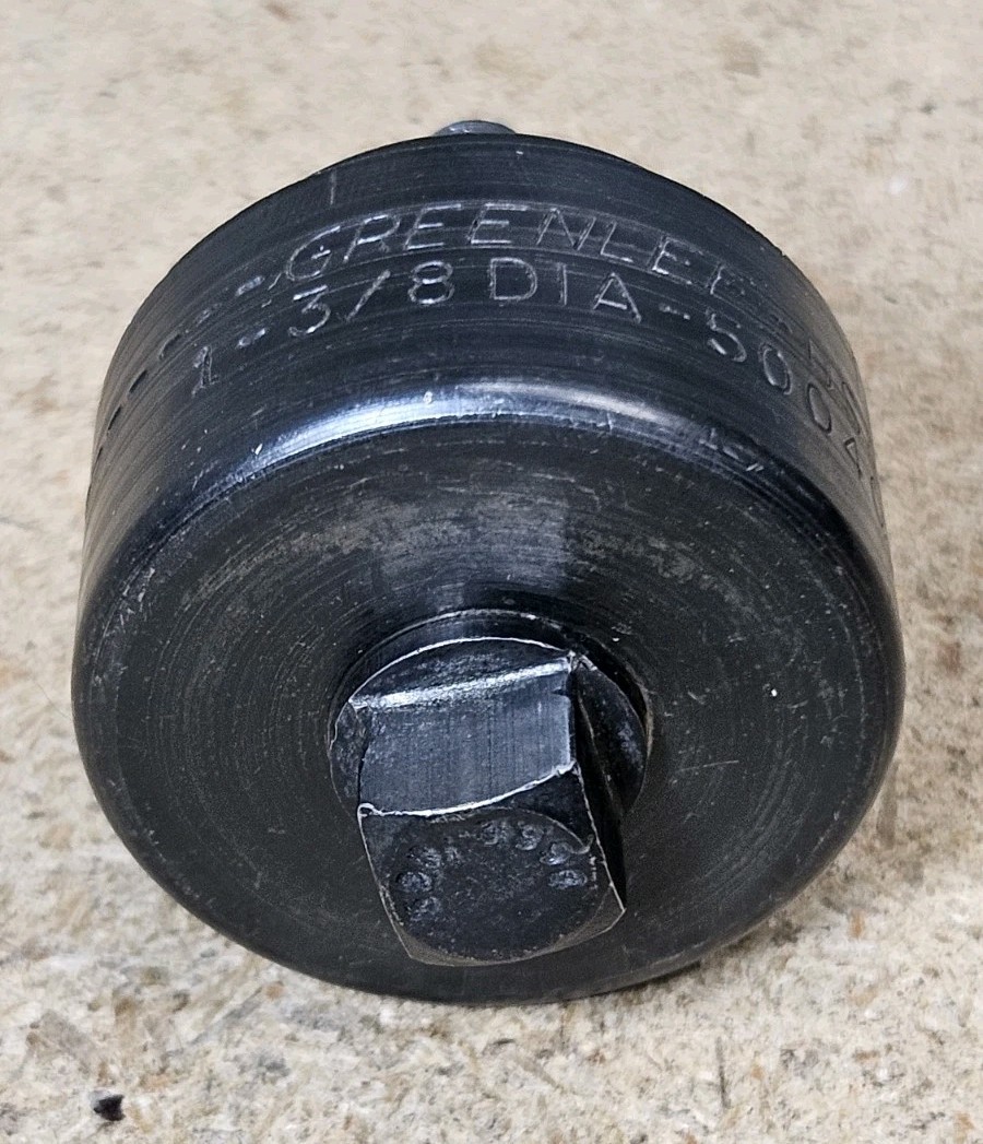 Greenlee No. 730 – 1 3/8″ round punch – Made in the U.S.A.