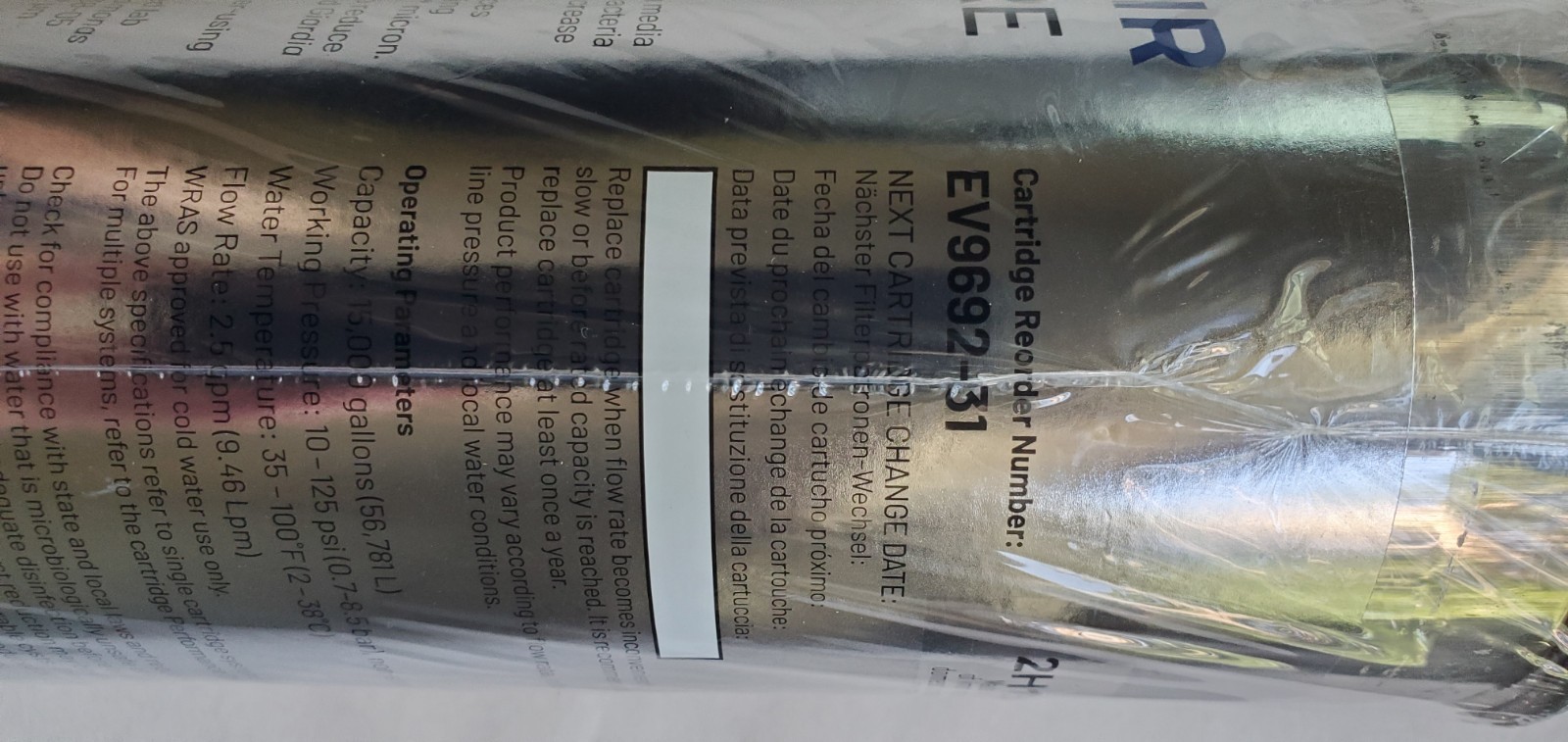 Pentair Everpure 4FC-S Replacement Water Filter Cartridge