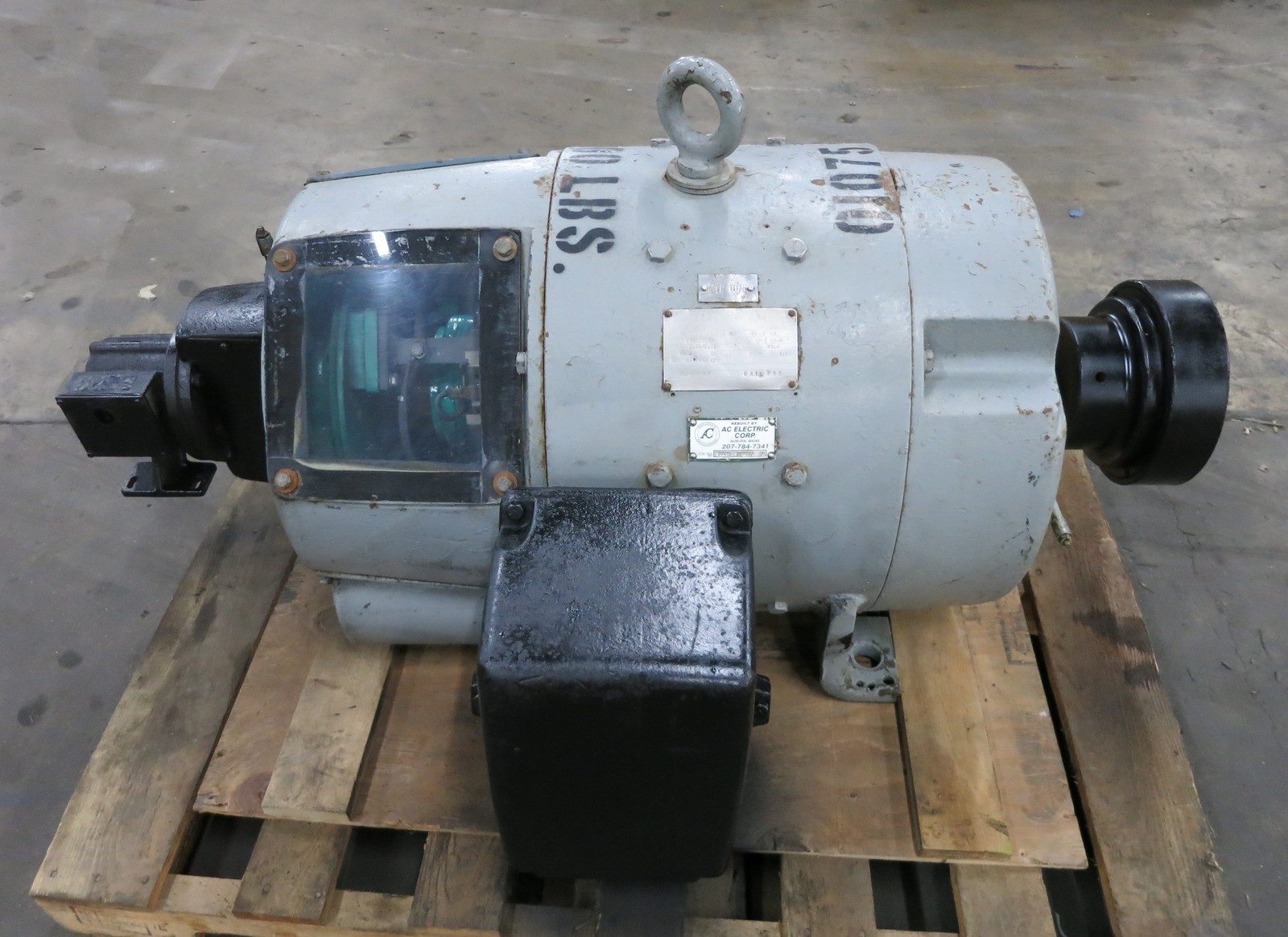 GE 50 HP DC Motor 5CD405E527 500V 1750/2250 RPM SVSP 500 VDC Kinamatic 83A