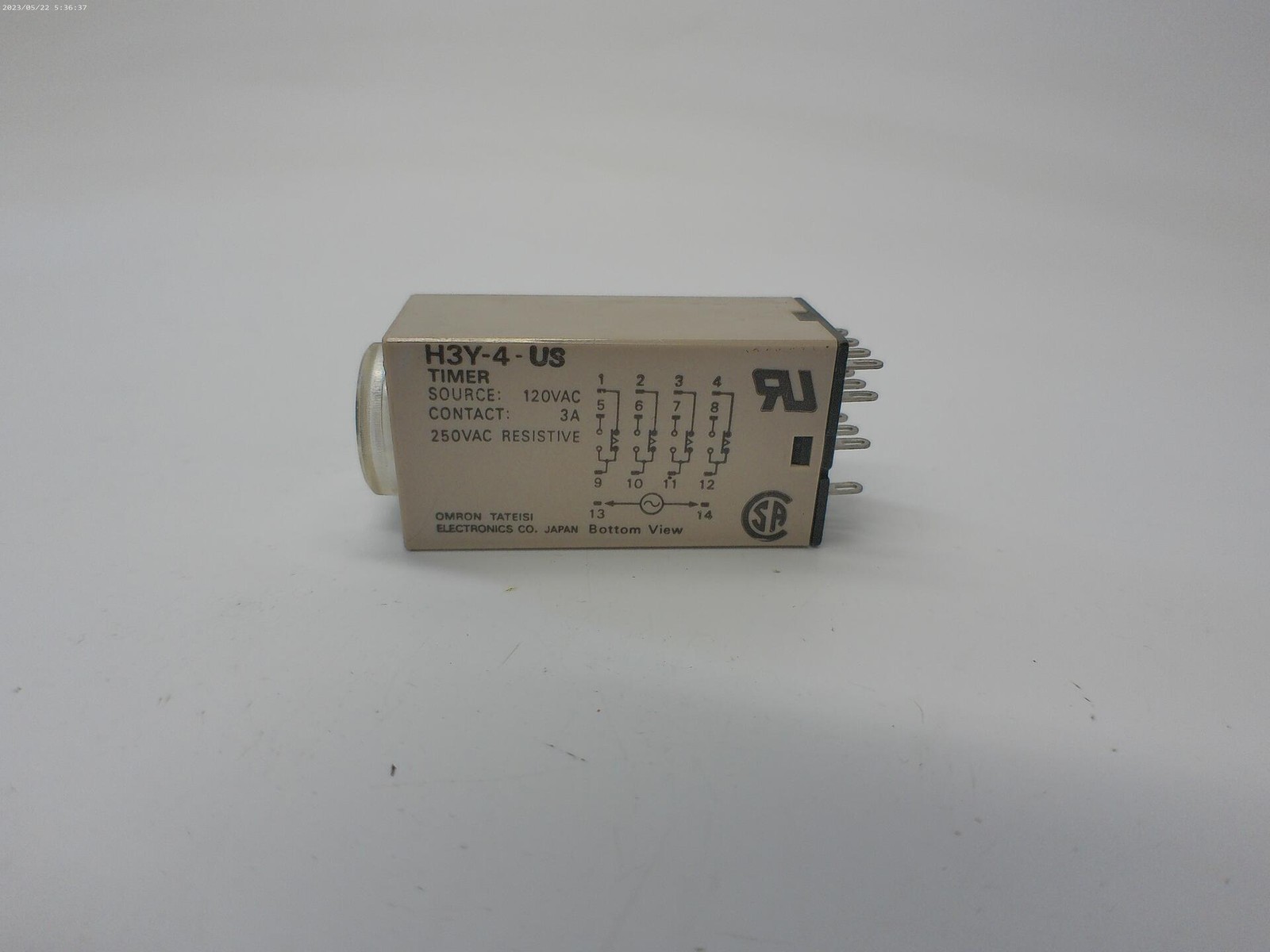 OMRON H3Y-4-US TIMER 0-30MIN NSNP