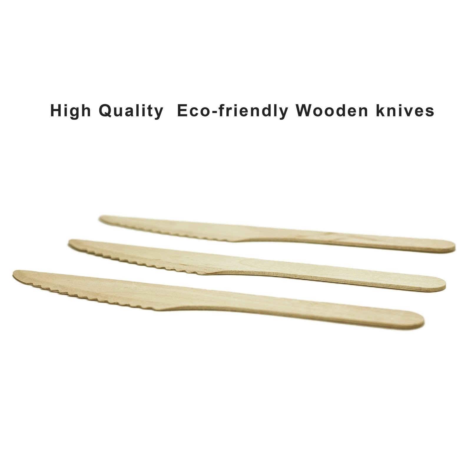 HUJI Wooden Knives – Disposable Wood Cutlery Silverware For Birthday Party Ev…