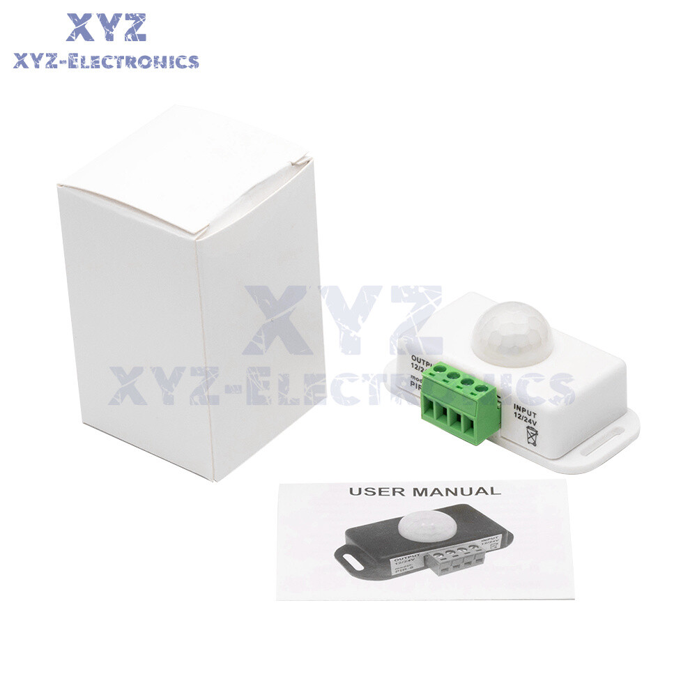 DC 12V-24V 6A/8A Automatic infrared PIR Motion Sensor Switch For LED Strip Light
