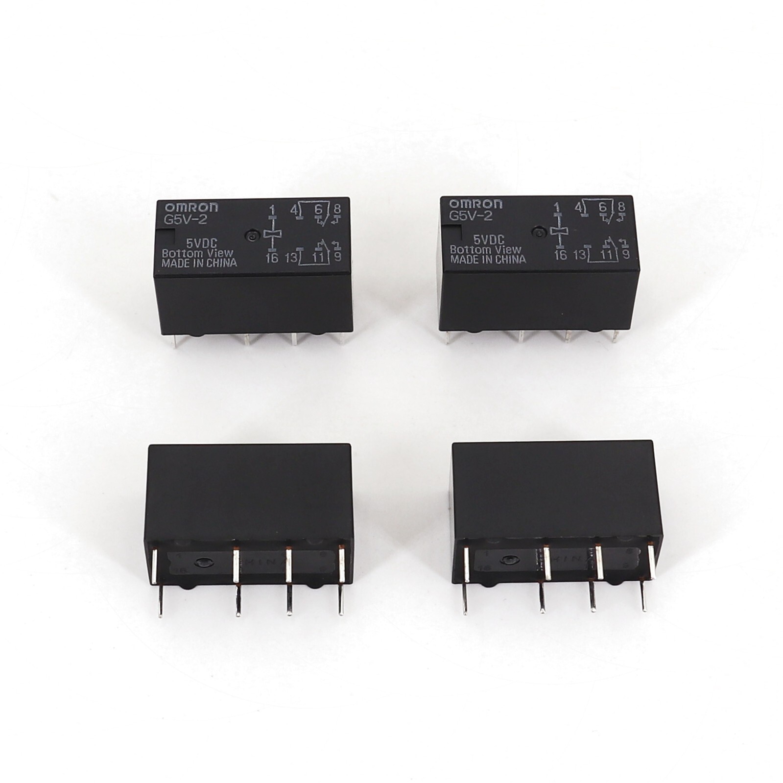 10Pcs Omron G5V-2 DC5V DPDT 8Pin PCB Mount Low-cost Signal Relay