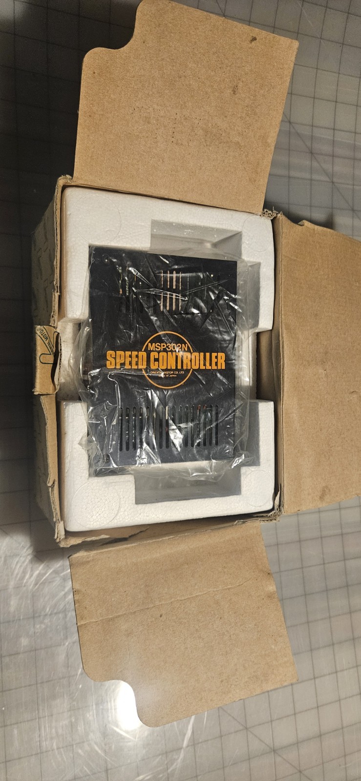 ORIENTAL MOTOR MSM206-402 SPEED CONTROL MOTOR W/ MSP302N SPEED CONTROLLER