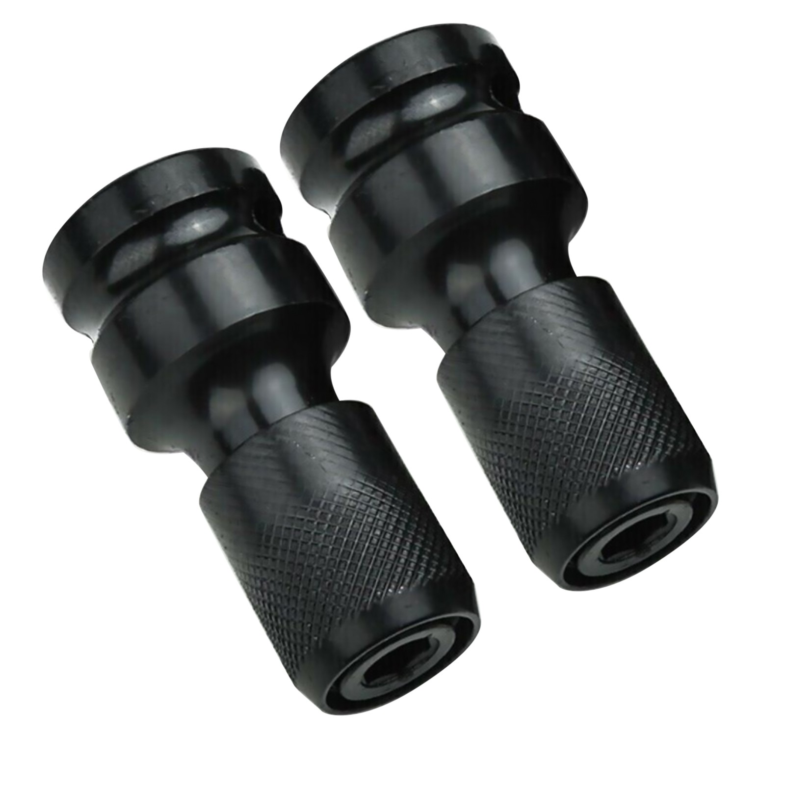 2Pcs/Set 1/2″ Square Drive to 1/4″ Hex Socket Adapter Converter Chuck Adapter