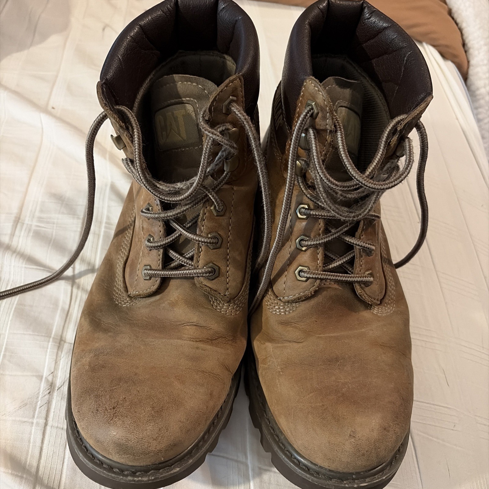 Caterpillar Unisex Colorado 2.0 Dark Beige Leather Work Boots P110427