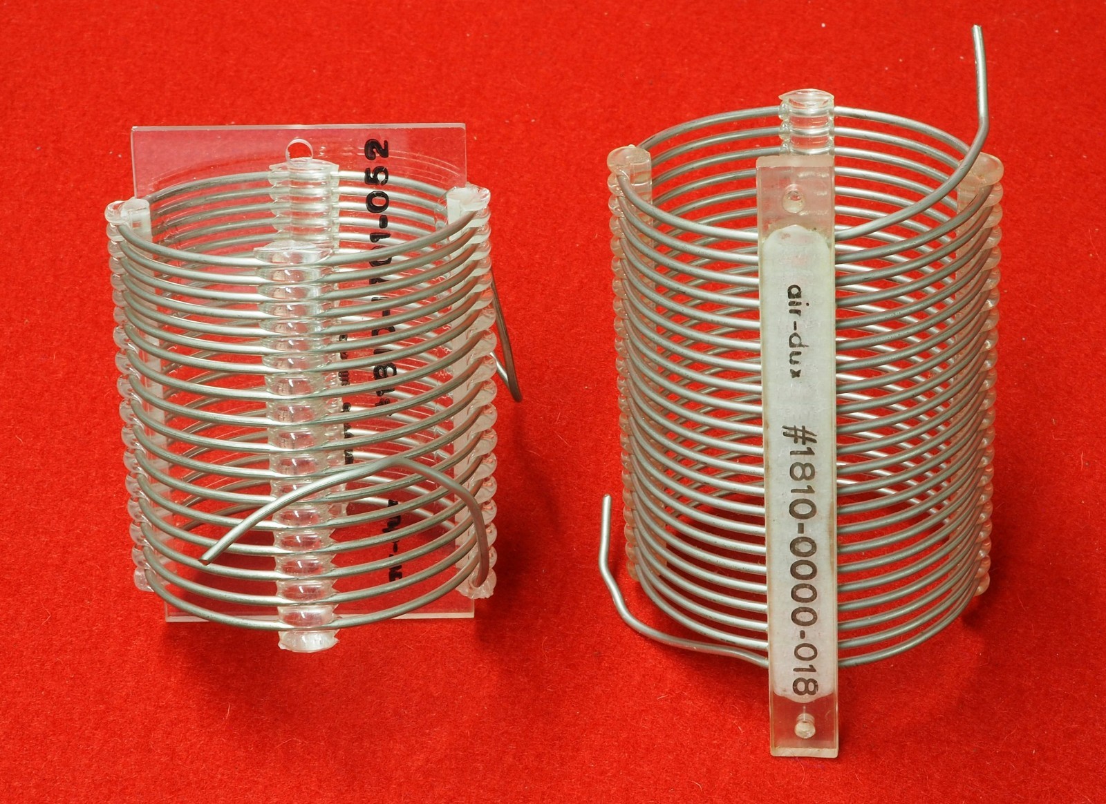 2 NOS Air-Dux Air Inductors 11.7 uH & 16.6 uH 12 Gauge 1810 Series