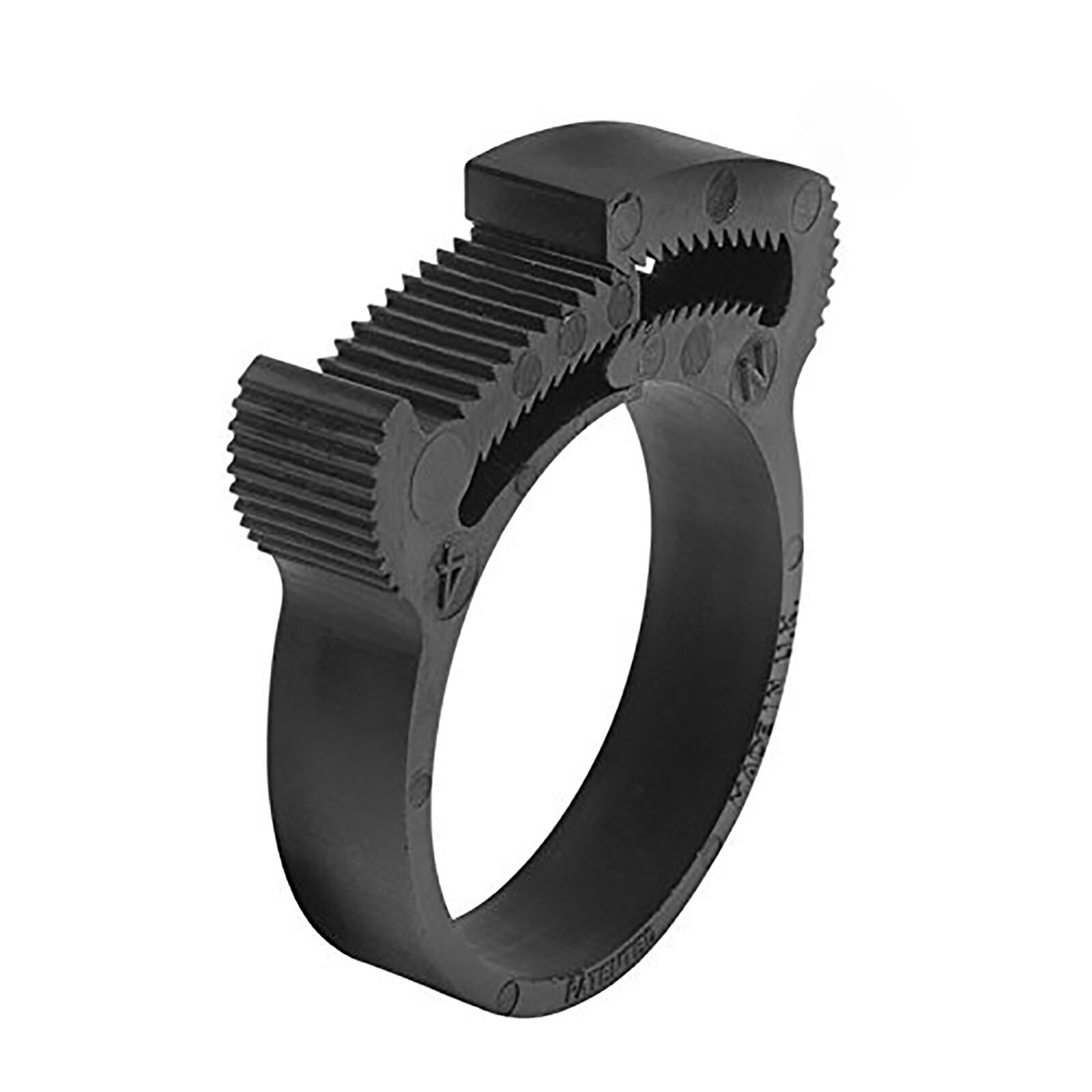 Black 10.4mm-69mm Nylon Clip Nylon Snap Fit Plastic Ratchet Clamp Hose Clamp