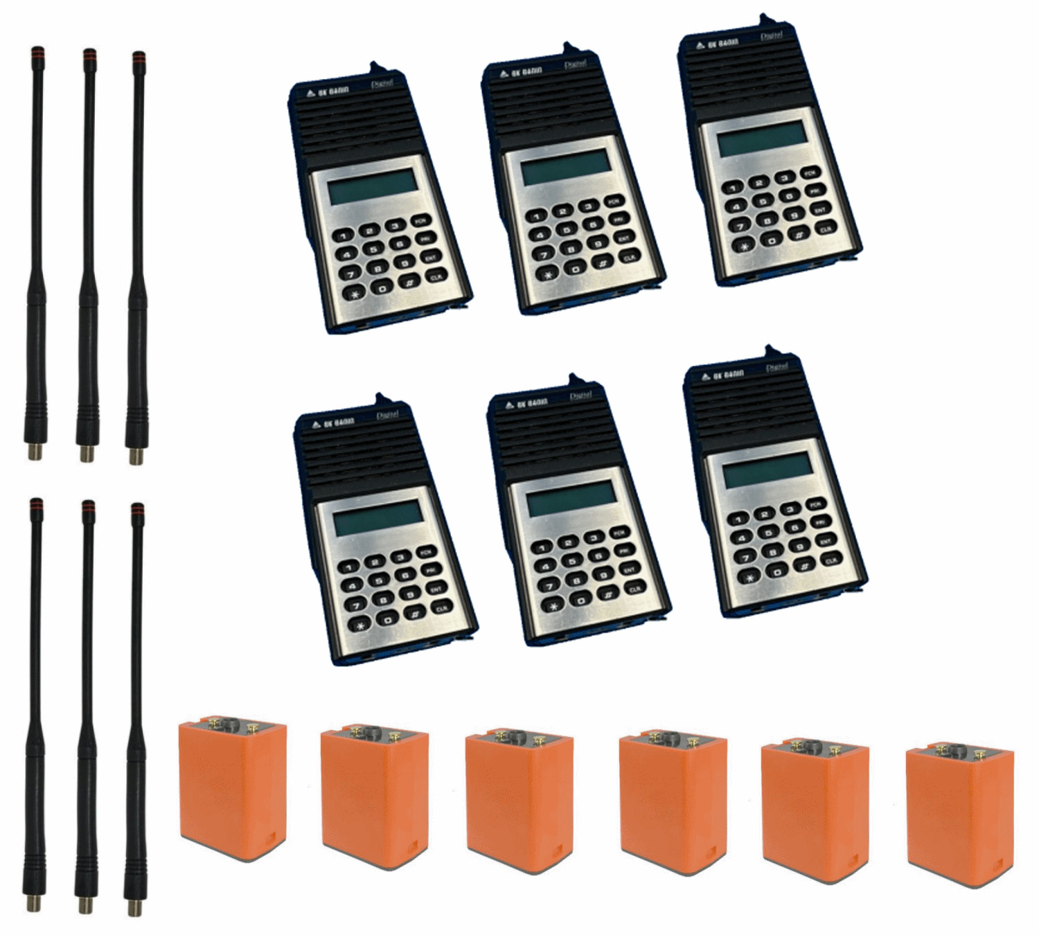 6 REFURBISHED DPH CREW BUNDLE WITH CLAMSHELLS
