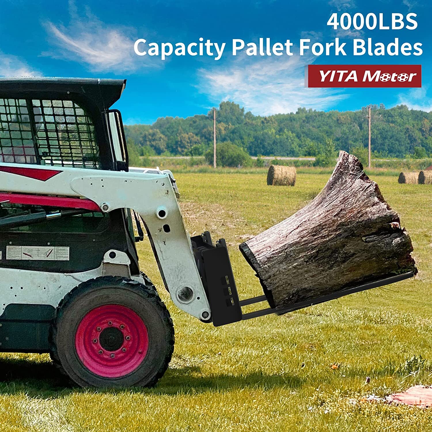 42″ Pallet Fork Forklift Blades for Skid Steer Tractors Universal 2500lbs 2Pcs