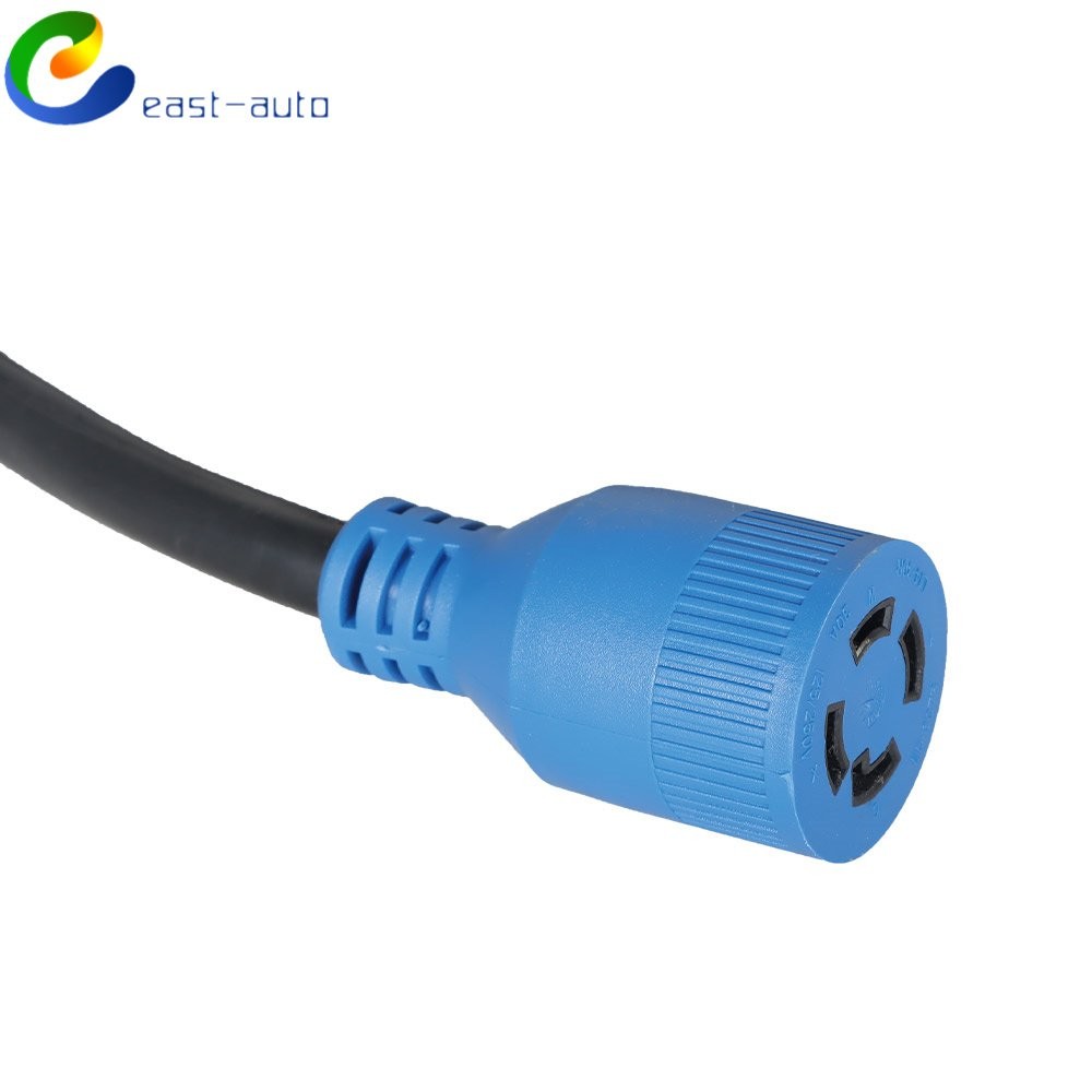 15 Ft 30 Amp 4 Prong Generator Power Cord Inlet Box NEMA L14-30P/L14-30R 125V