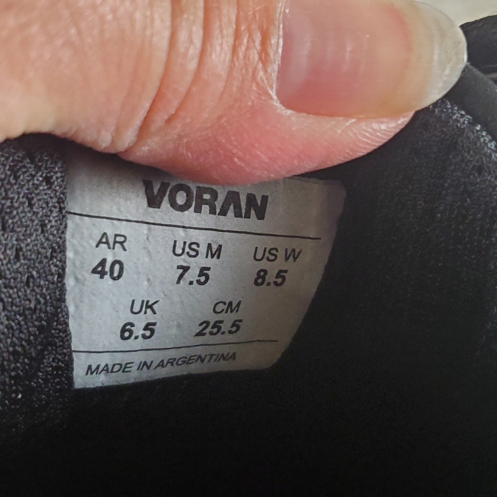 Voran Sportsafe Energy 610N Mens Work Shoes Sz 7.5 Black Composite Toe Lace Up