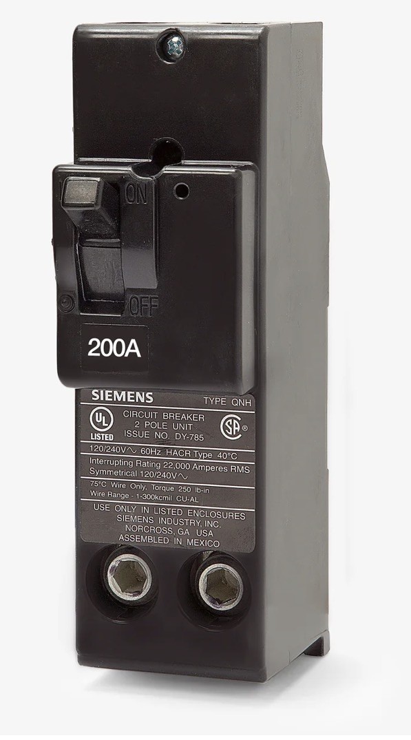 Siemens QN2200R 200-Amp 2 Pole 240-Volt Circuit Breaker