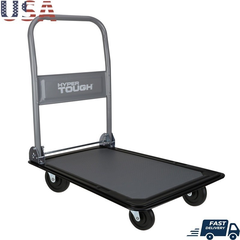 Folding Heavy Duty Utility Rolling Cart 300lbs Hand Truck Dolly Cart Trolley NEW