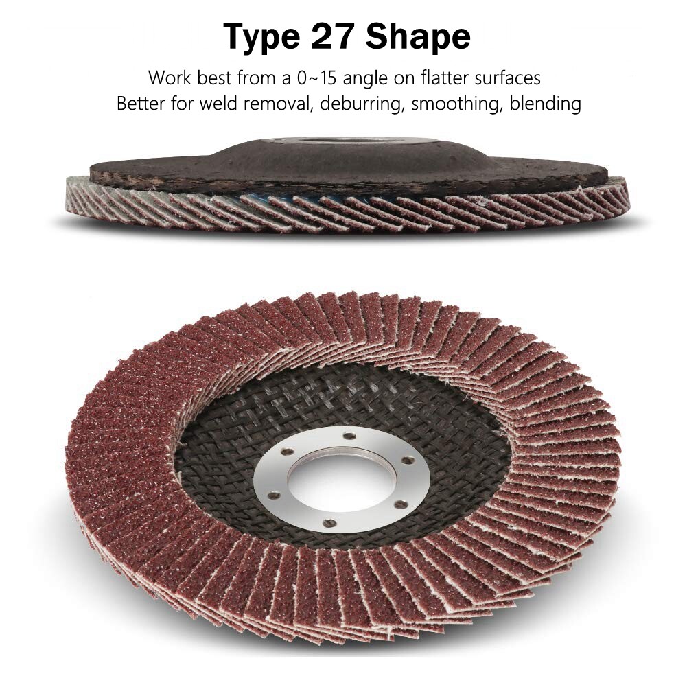 20x Flap Disc 4.5″ 4-1/2 40 60 80 120 Grit Angle Grinder Sanding Grinding Wheels