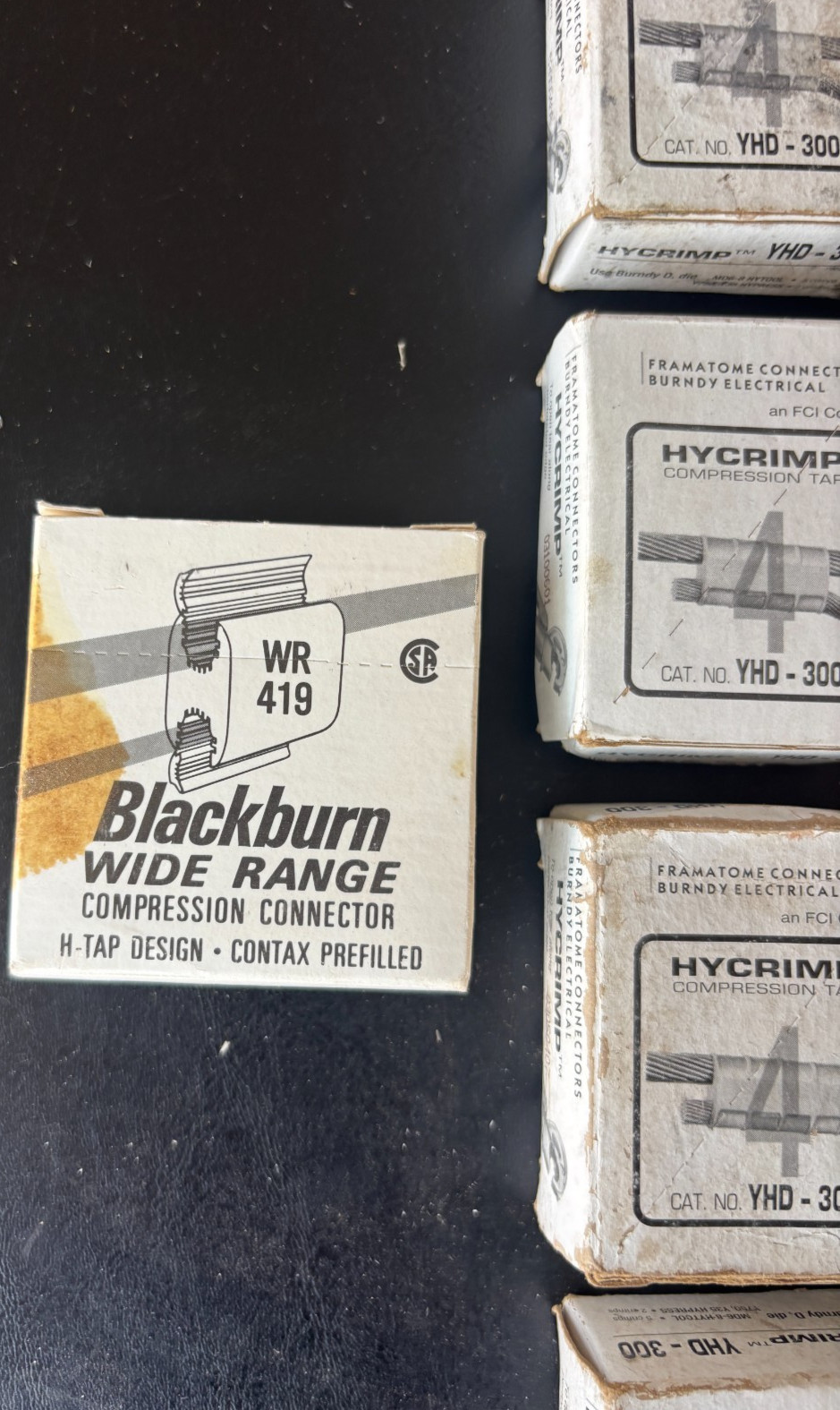 Burndy HYCRIMP & Blackburn Compression Line Tap Lot Made In USA