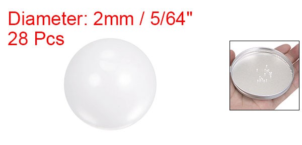 28pcs Ceramic Bearing Balls 2mm 5/64″ Zirconium Solid Ball G10 Precision Balls
