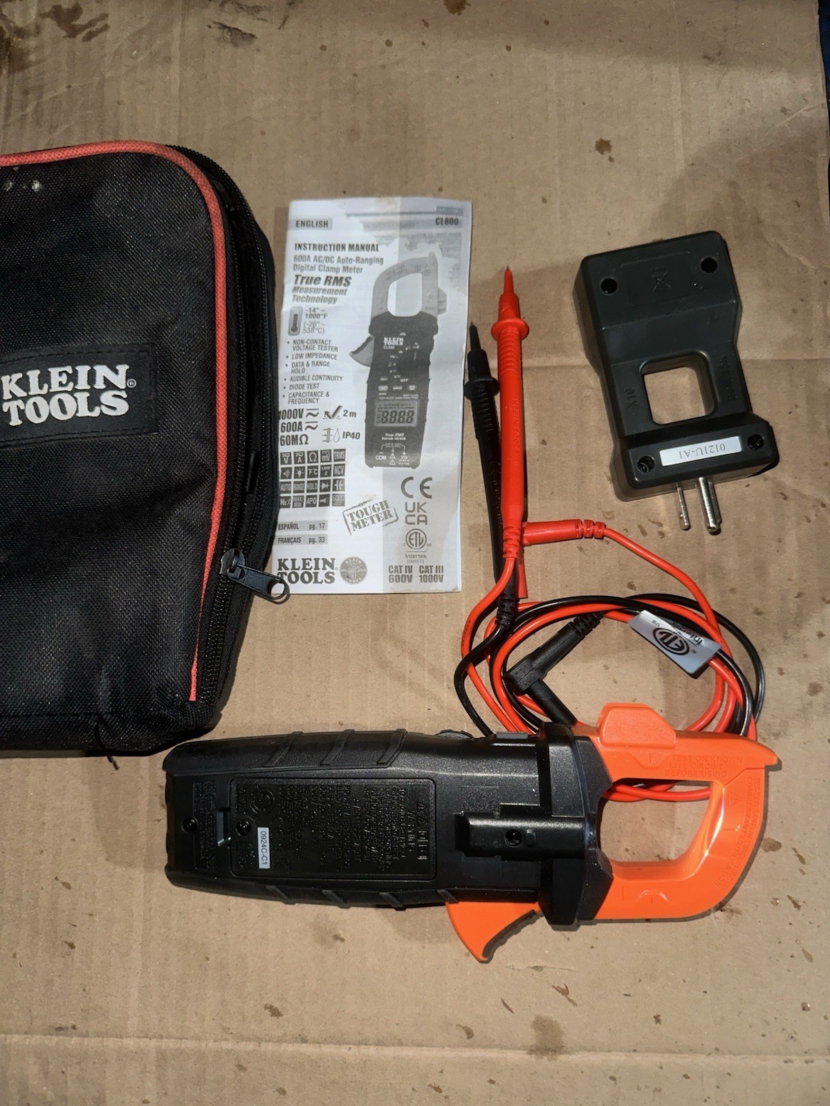Klein Tools CL800 AC/DC True RMS Auto-Ranging Digital Clamp Meter