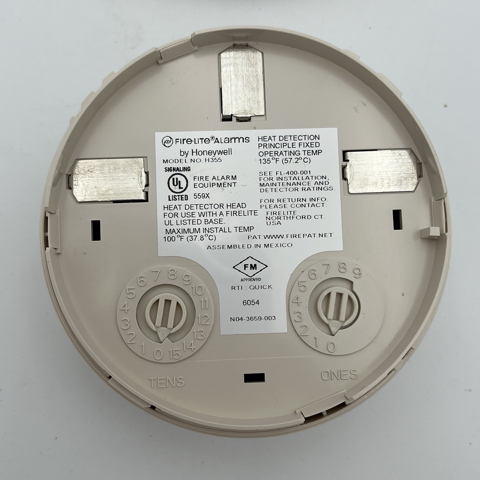 NEW!! Fire Lite Low Profile Addressable Smoke and Heat Detector – H355