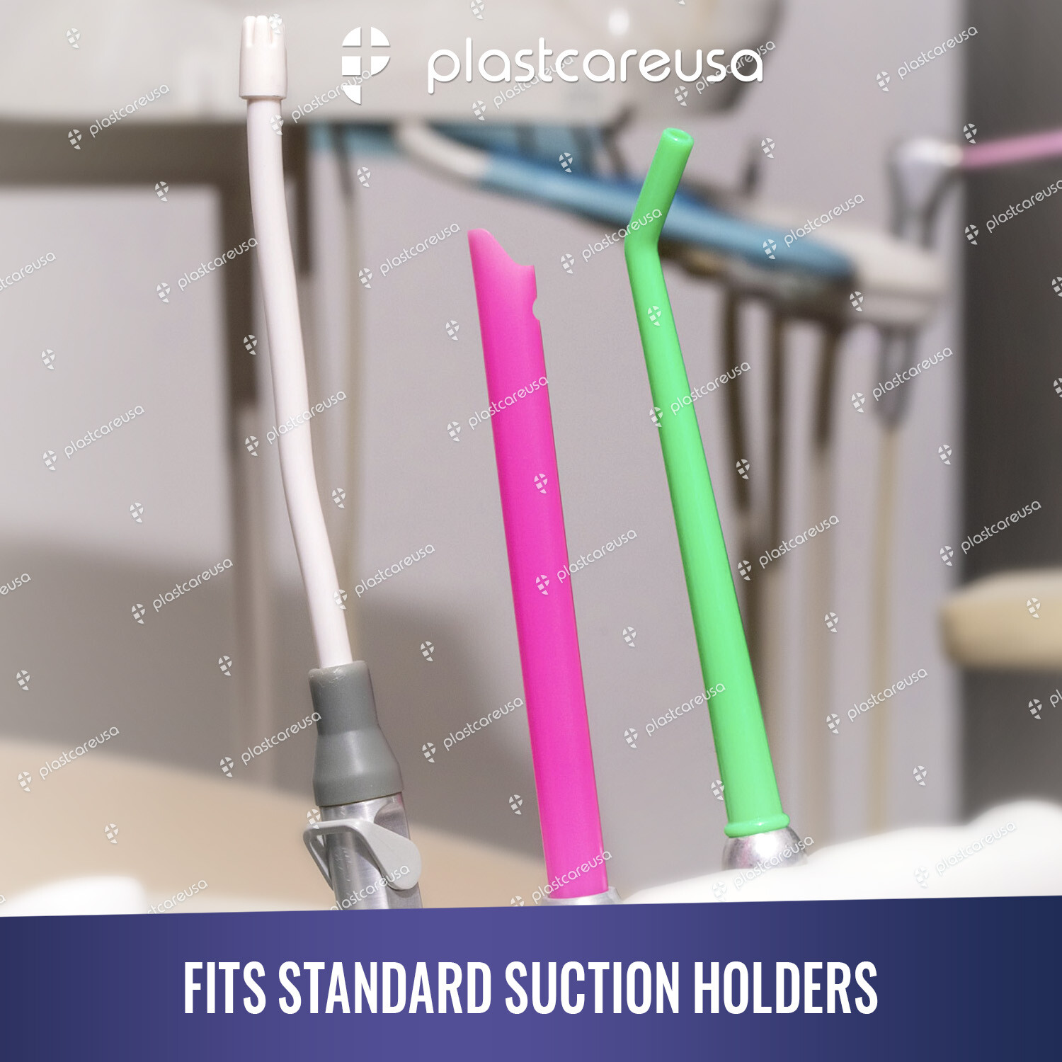 Dental Disposable Saliva Ejectors, Suction Tips Evacuator (Choose Color & Qty)