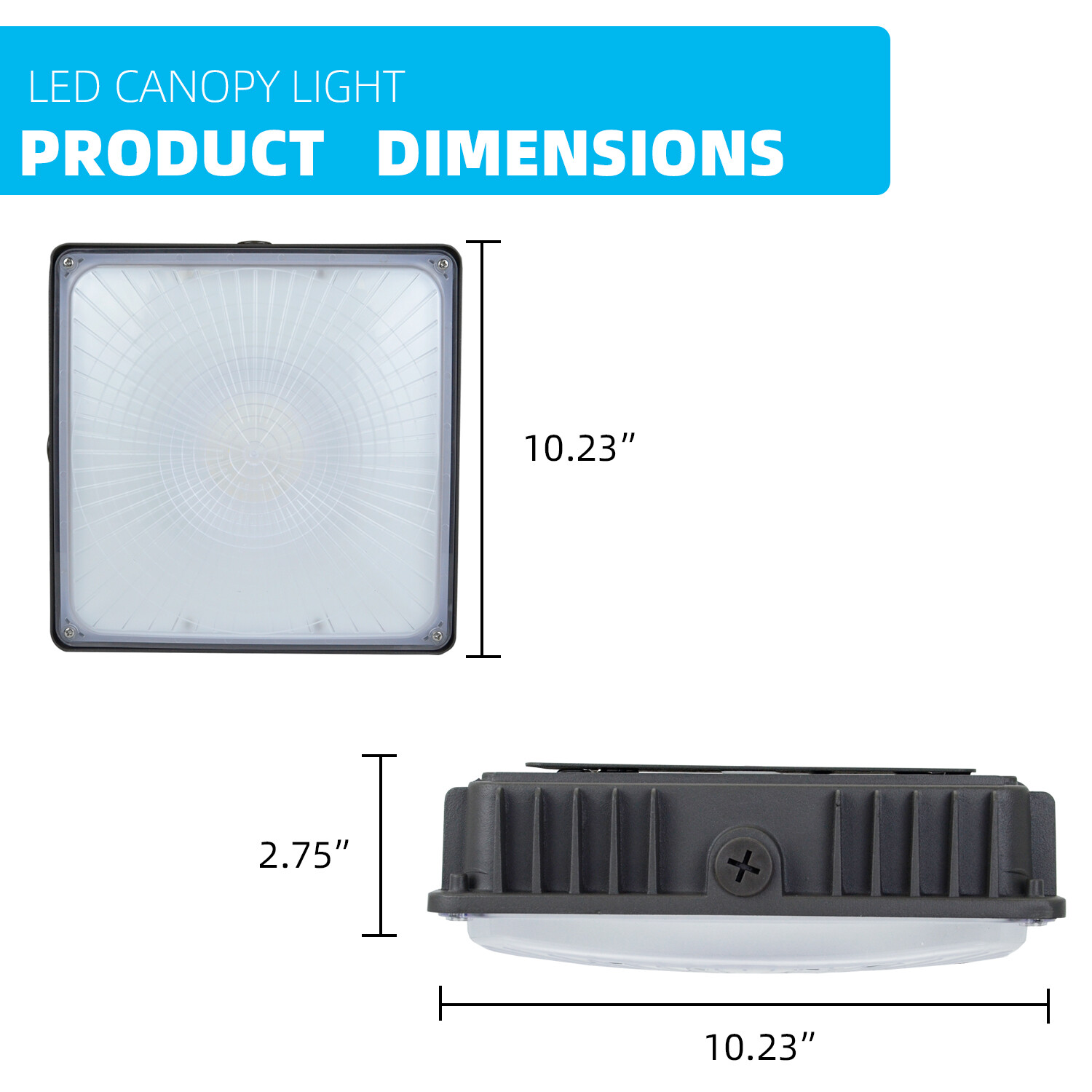 Outdoor Gas Station LED Canopy Garage Light 70W Parking Lot Street Light 4PACK