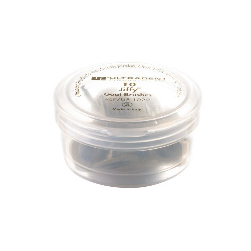 Ultradent 1029 Jiffy Goat Hair Brush Use With Diamond Polish Dental System 10/Pk