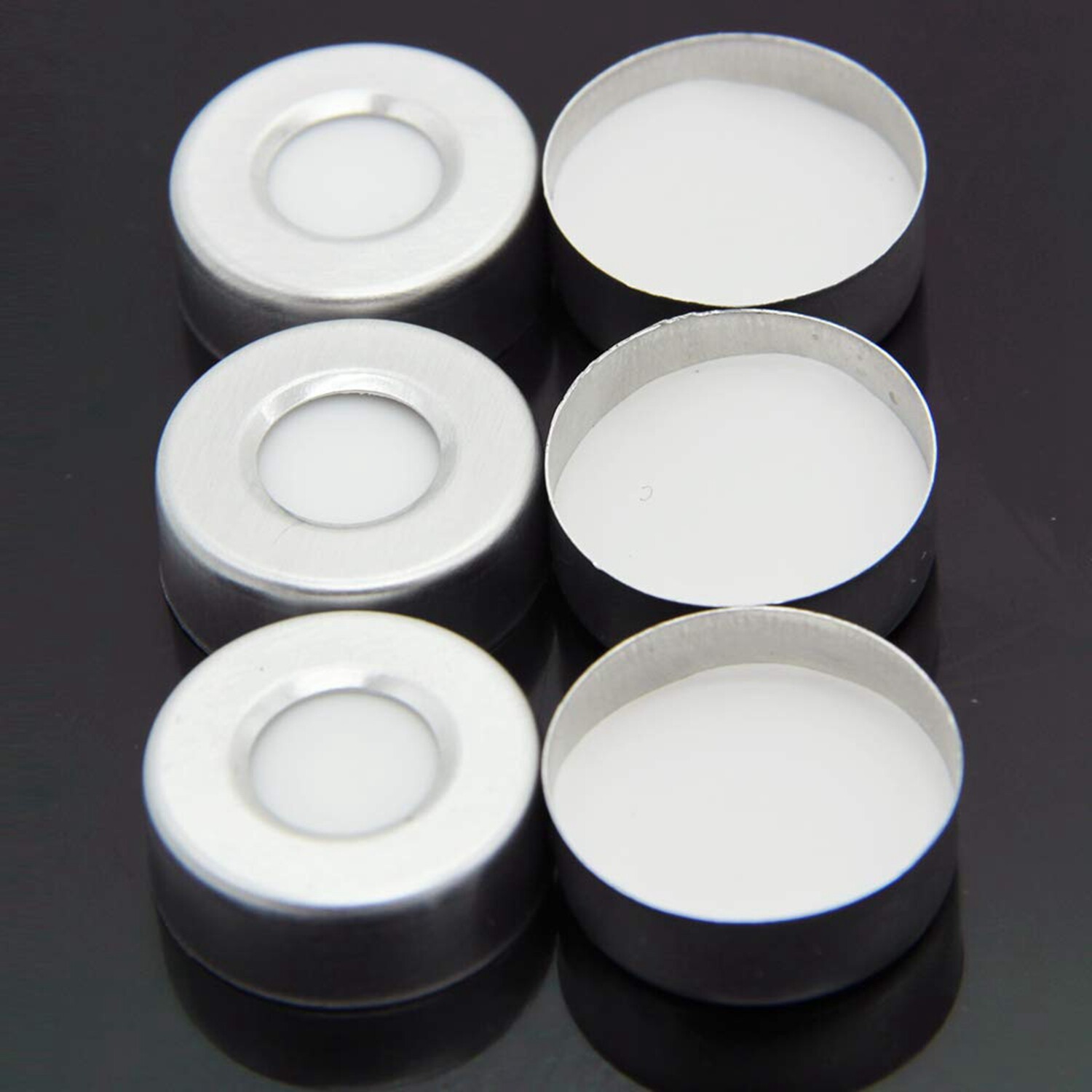 10000pcs 20mm Aluminum Crimp Cap PTFE/White Silicone Septa F 10ml Headspace Vial