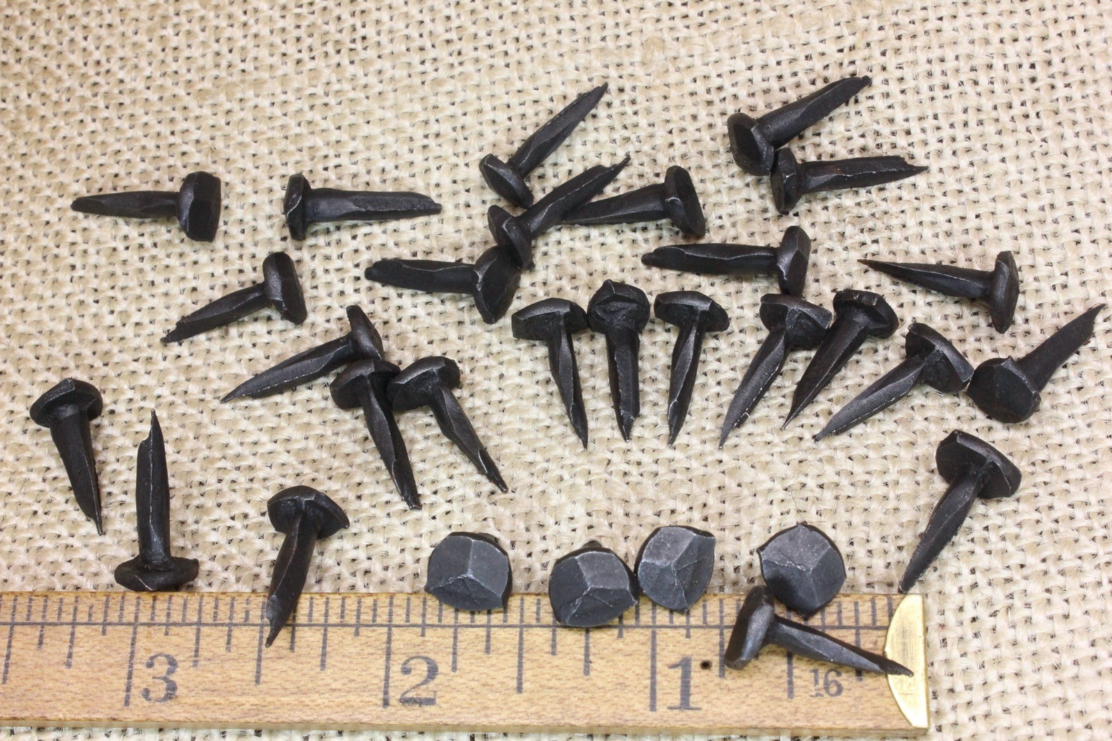 5/8″ Rosehead Nails Square Wrought Iron Tacks Vintage Rustic Decorative Look