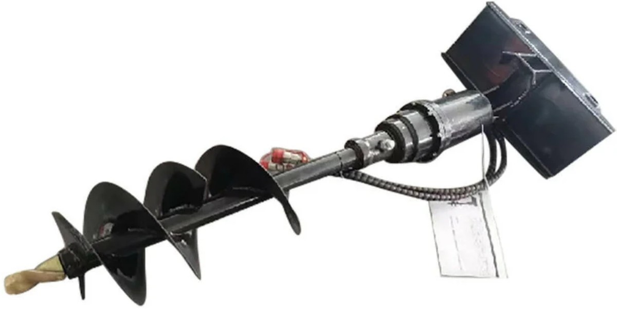 AGT 12″ M-AG Hydraulic Auger Mini Skid Steer Attachment Mini Loader