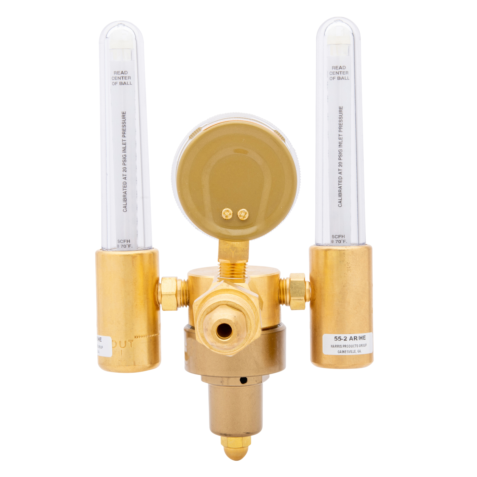 Harris Model 356-Ar-He-580 Dual Flowmeter Regulator 3100140