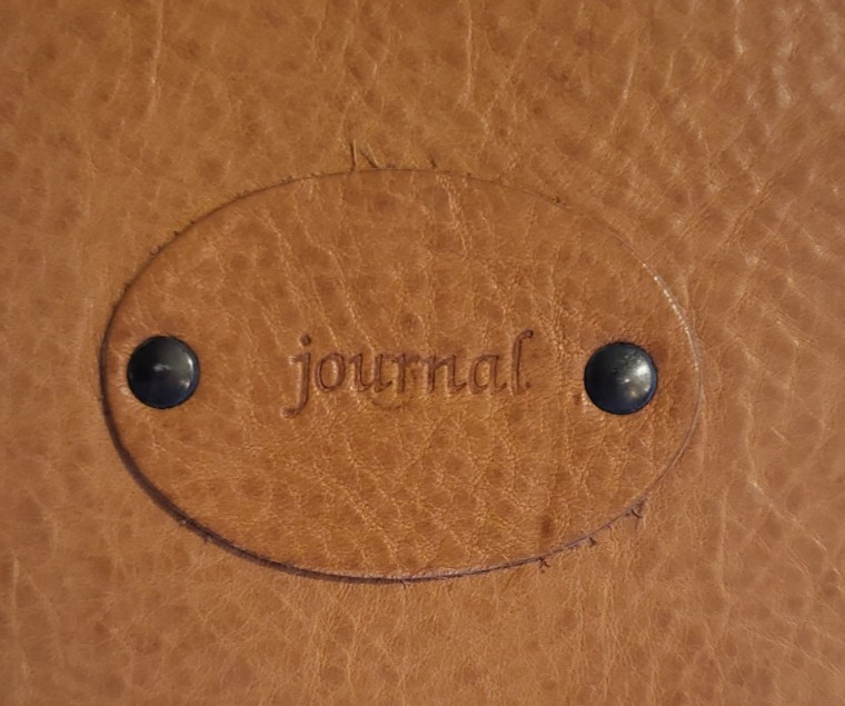 Italian Brown Leather Journal Lined Pages Barnes & Noble 7 x 9 inch New