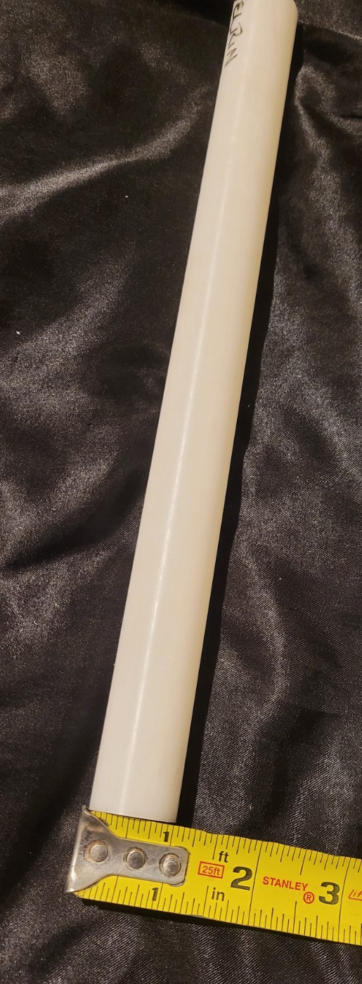 Delrin 1″ Dia Round Stock 12″ long (1.000 X 12.000) INV#W-38
