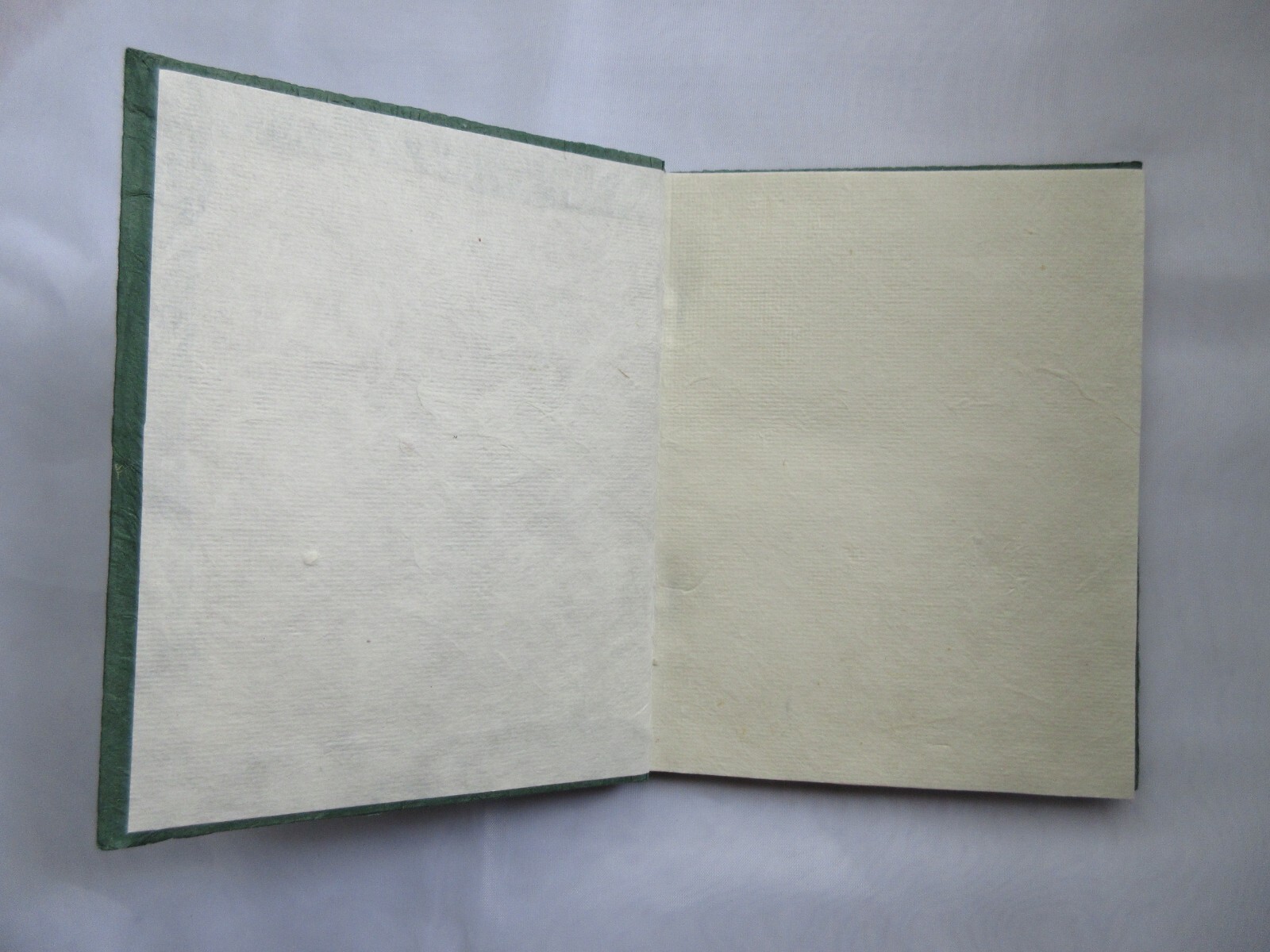 New Handmade Textured Paper 5×7 Journal Blank 20-Page Green Notebook Pad Diary