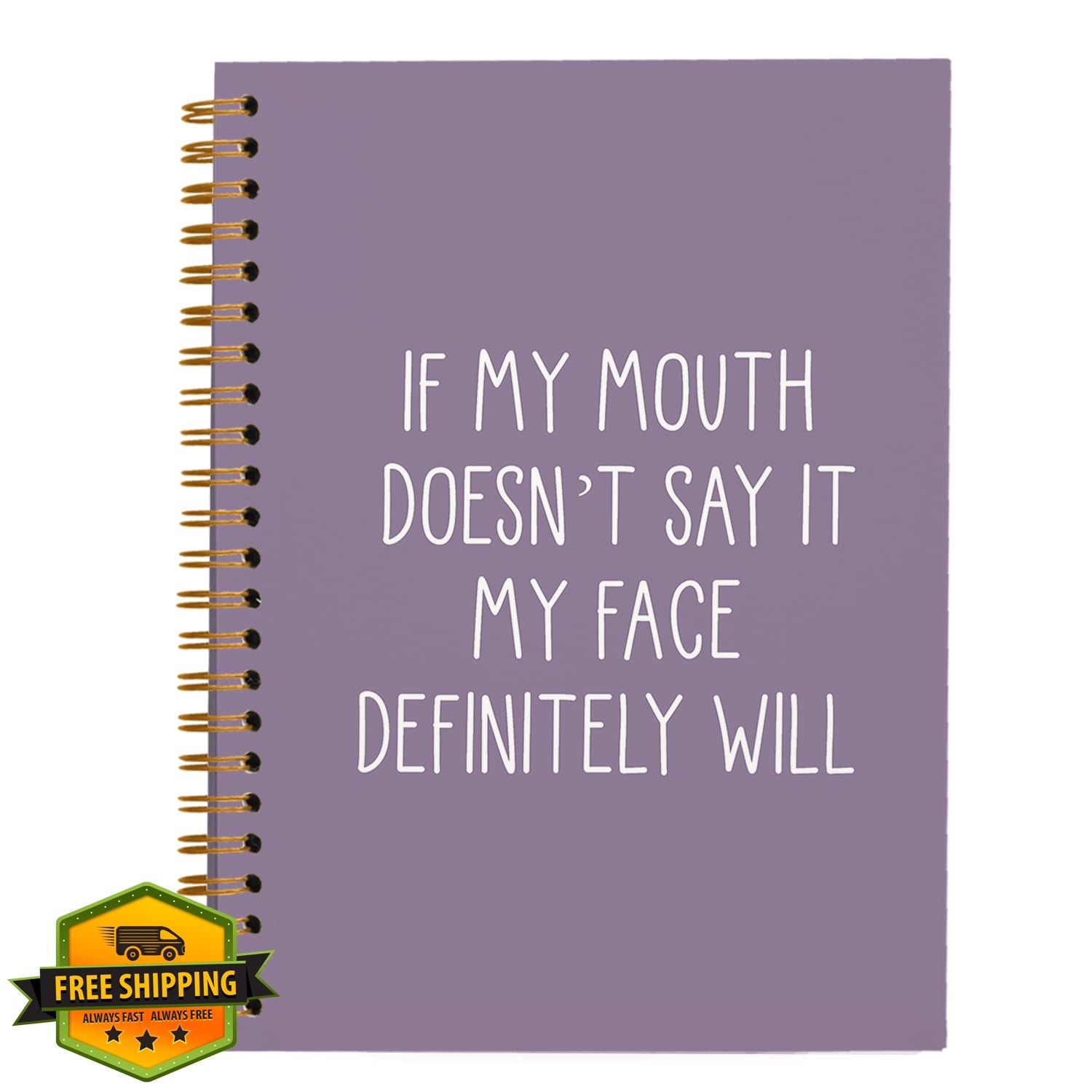 OXW If My Mouth Doesn’t Say Purple notebook