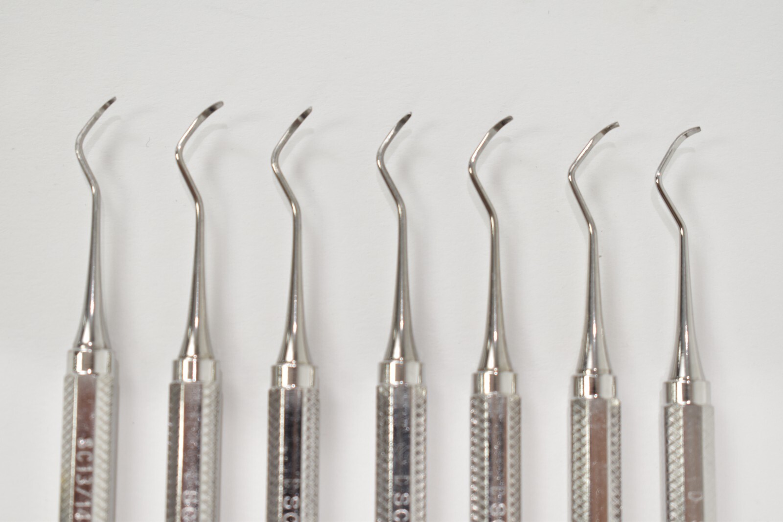 SEVEN Hu-Friedy Dental Curettes # SC13/14 Double Ended with #2 Handles