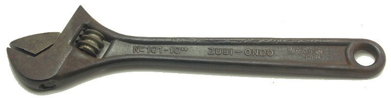 Zubi-Ondo 10″ Crescent Adjustable Wrench No 101-10″ Made in Spain Used