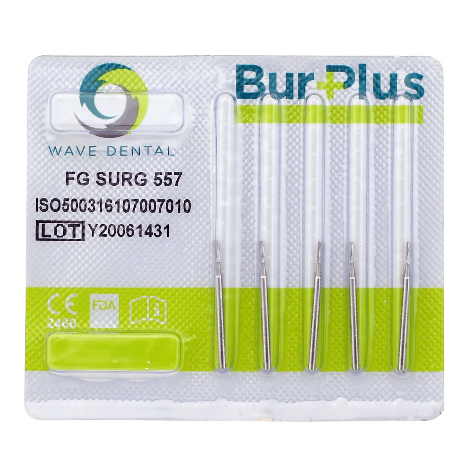 Wave Dental Surgical Length Burs FG SURG 557 25mm Carbide burr Straight Fissure