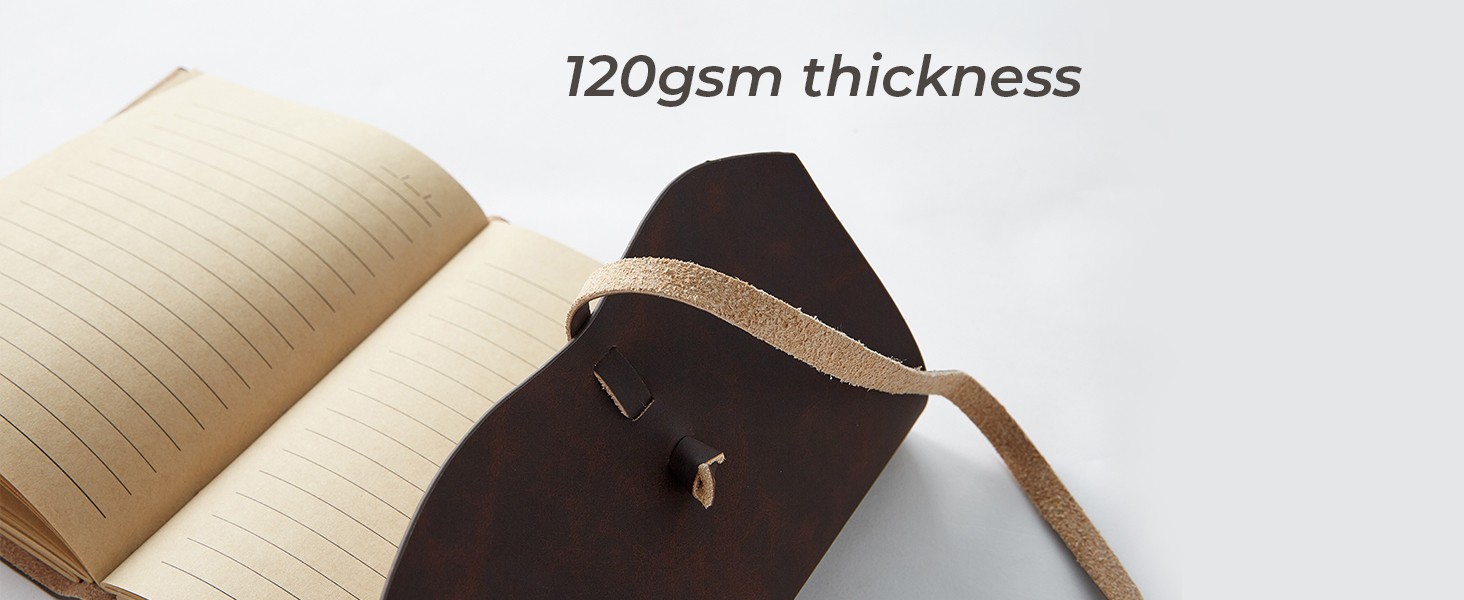 Leather Journal Notebook – Genuine Leather Journals for Writing 8×10 Inches,