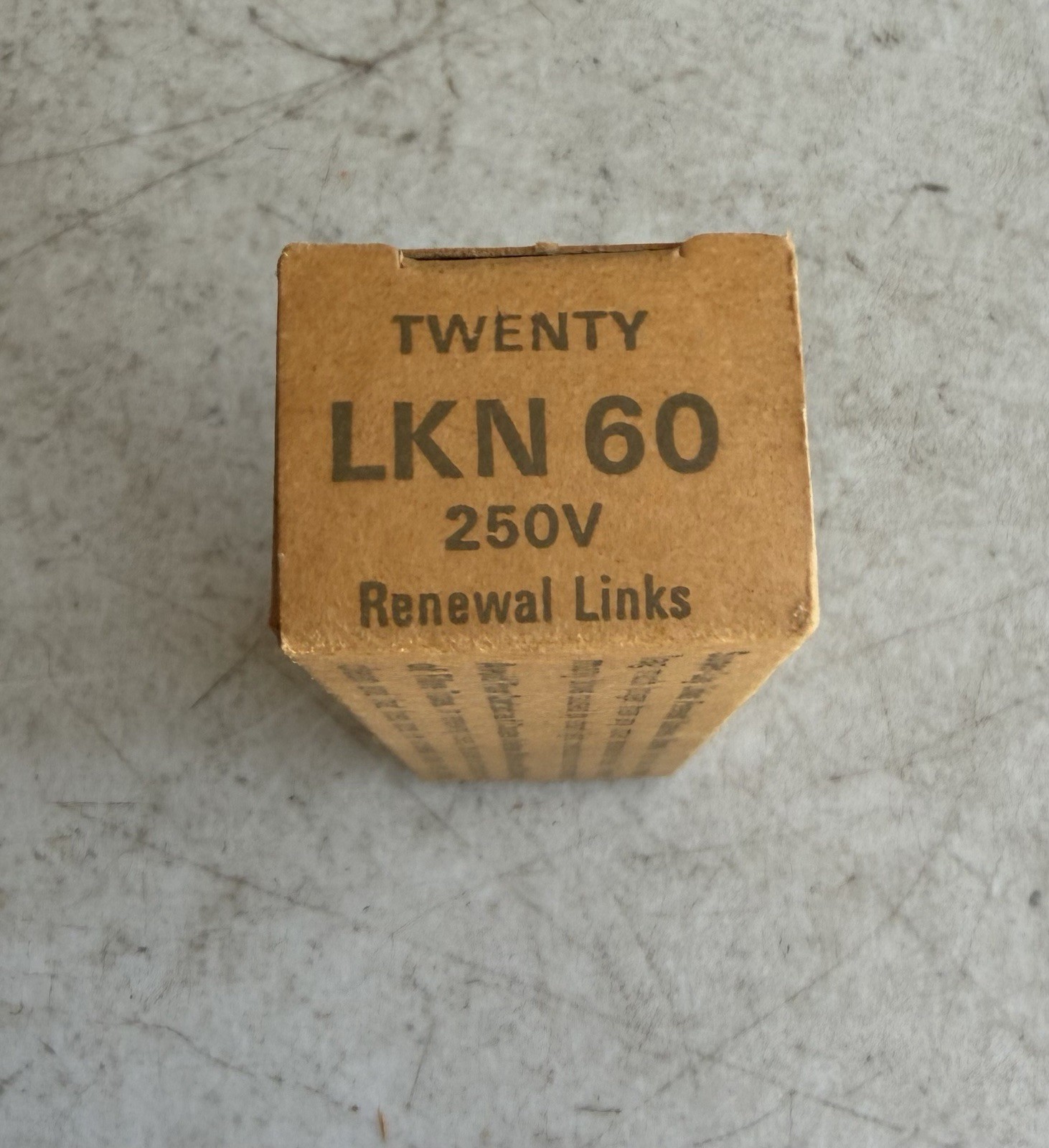 Lot Of 20! Bussman LKN 60 Super-Lag Fuse Renewal Links 60A 250V