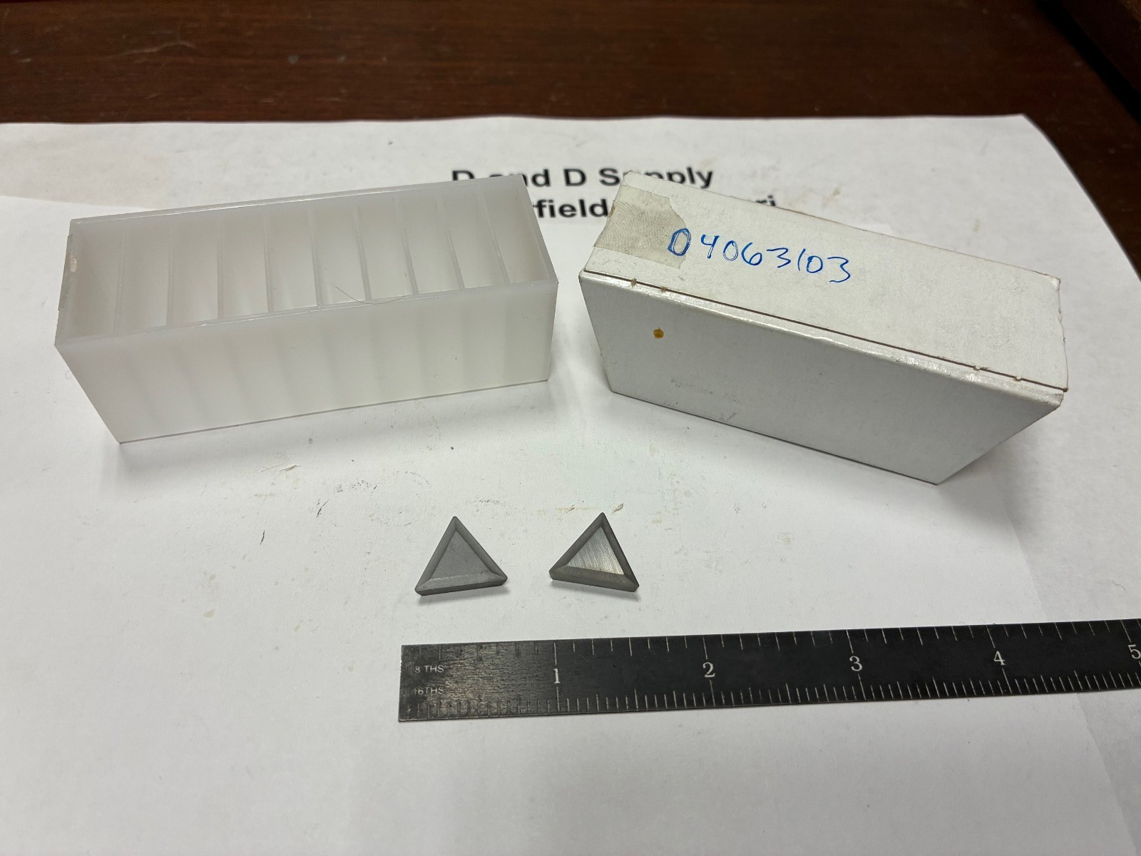 Lot of 2, MSC Value Collection 112074609, TPMR-321 I22, Carbide Inserts