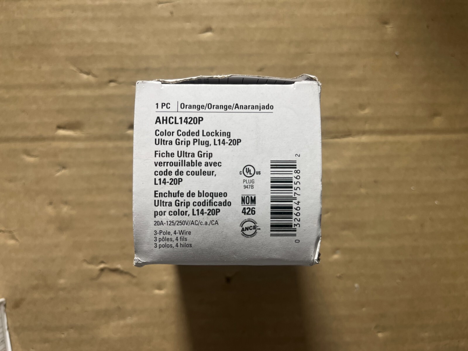 Eaton AHCL1420P L14-20P Locking Ultra Grip Plug 20A 125/250v Male Cord End NEW