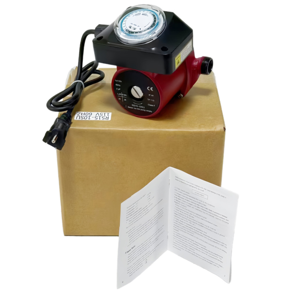 Hot Water ReCirculating Pumps 595916 UP15-10SU7P Fits For Grundfos 1/25 HP 115V