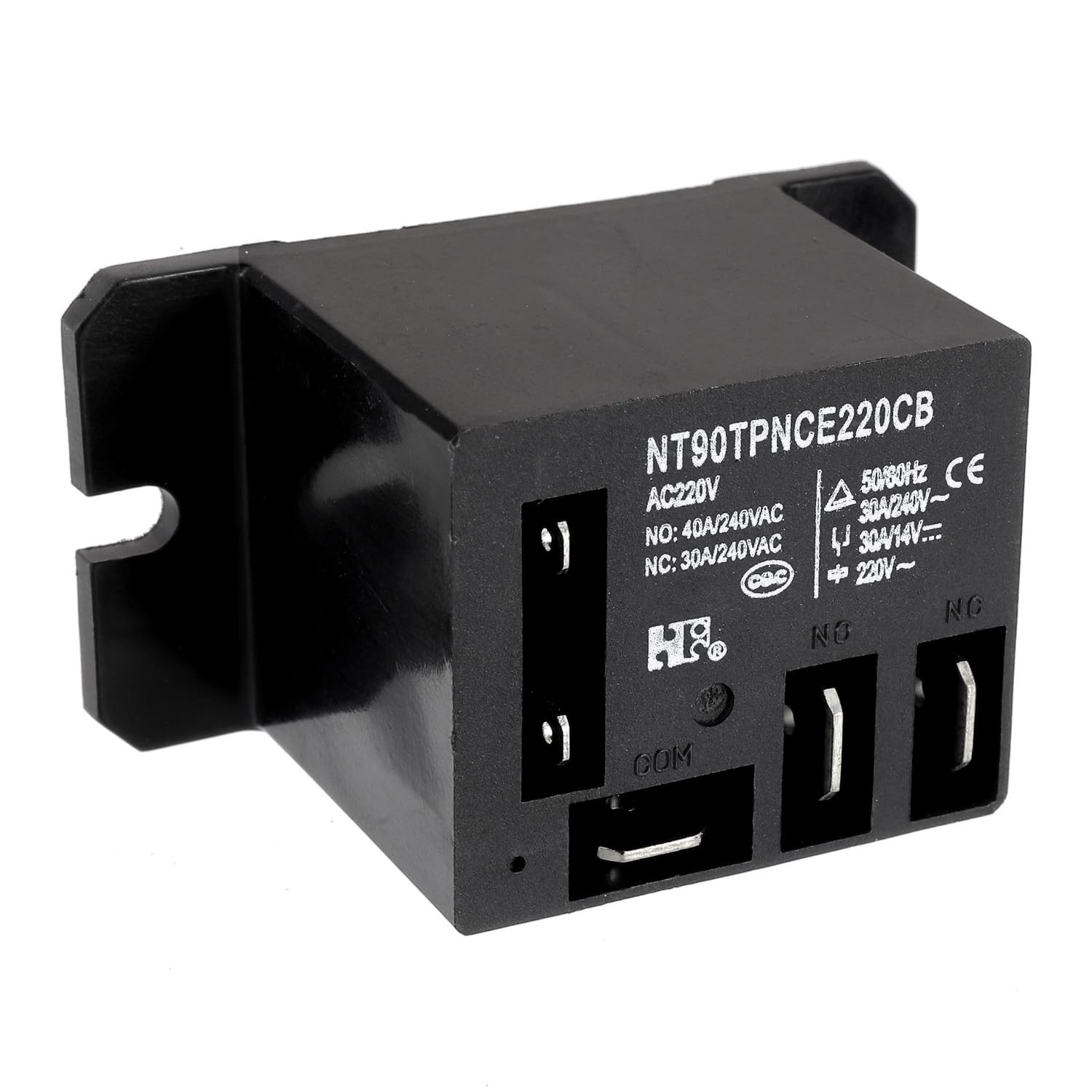 NT90-AC220-10X Power Relay AC 220V Coil 220 VAC 30A 40A SPDT(1NO 1NC) with Fl…