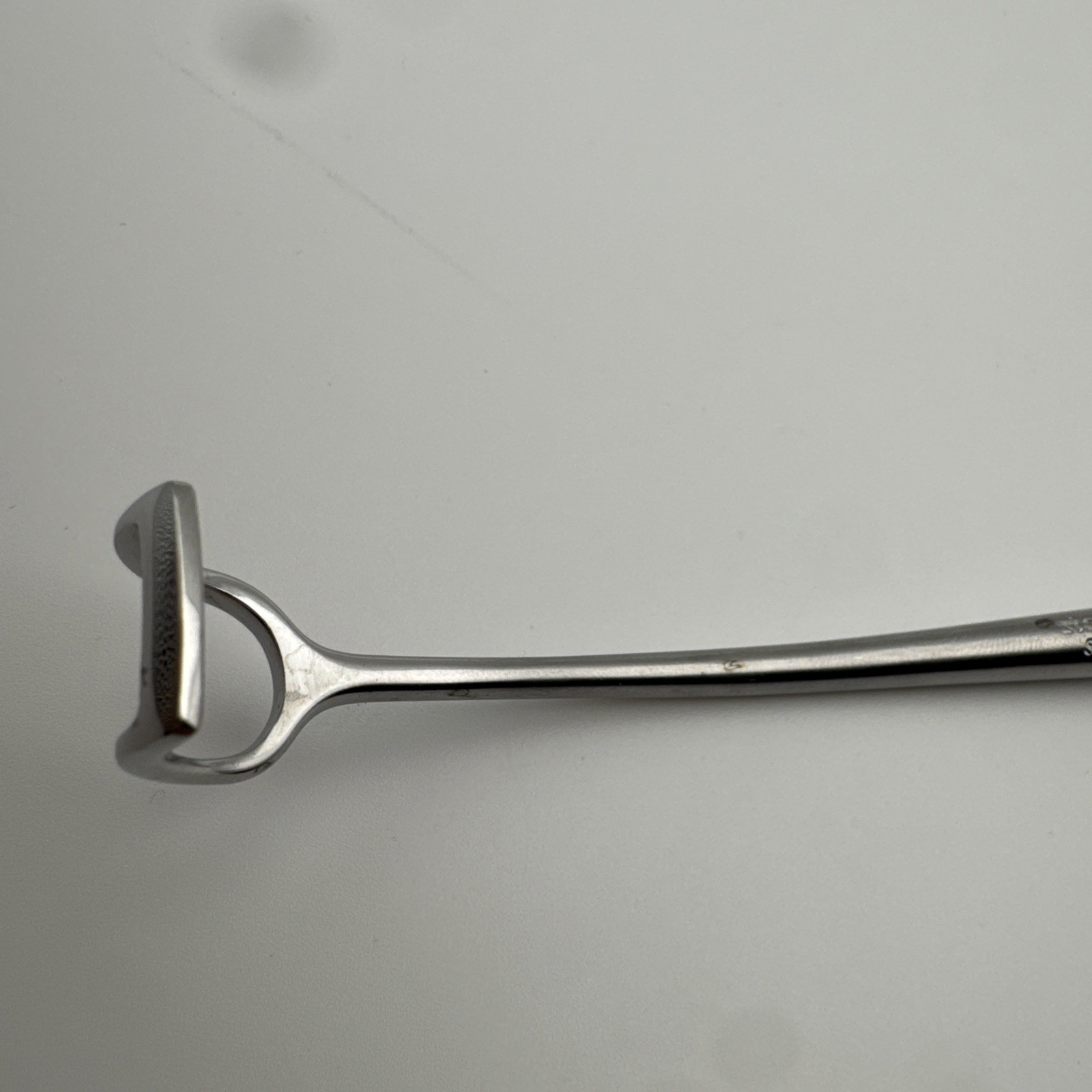 Storz N6010 Barnhill adenoid curette, size #0, reverse curved, 8.5»